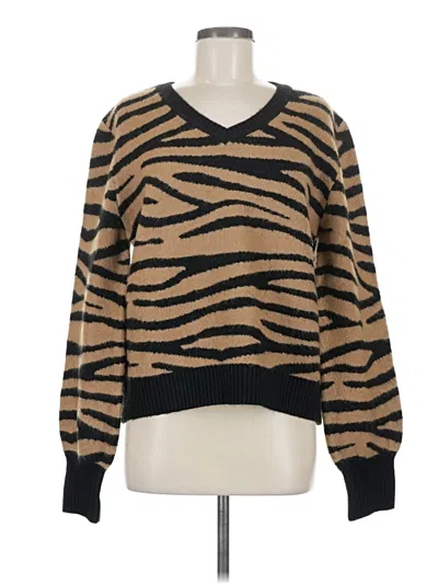 Pre-owned Karen Kane Pullover Sweater In Brown