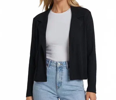 Karen Kane Ribbed Jacket In Black