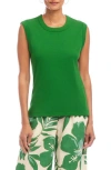Karen Kane Ribbed Tank In Green