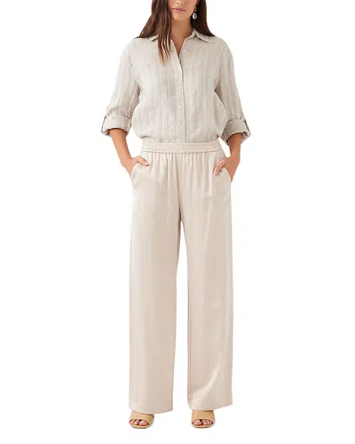 Karen Kane Satin Pull On Pants In White