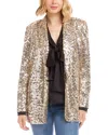 Karen Kane Sequin Blazer In Gold