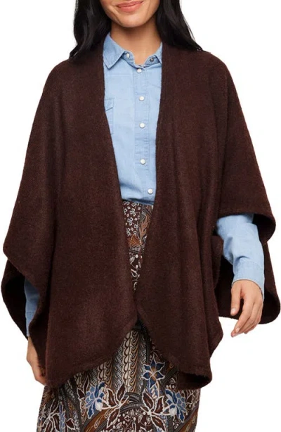 Karen Kane Shawl Cardigan In Chocolate