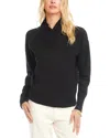Karen Kane Crossover Collar Sweater In Black