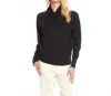 Karen Kane Crossover Collar Sweater In Black