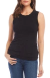 KAREN KANE SHIRRED STRETCH HEMP & ORGANIC COTTON TANK