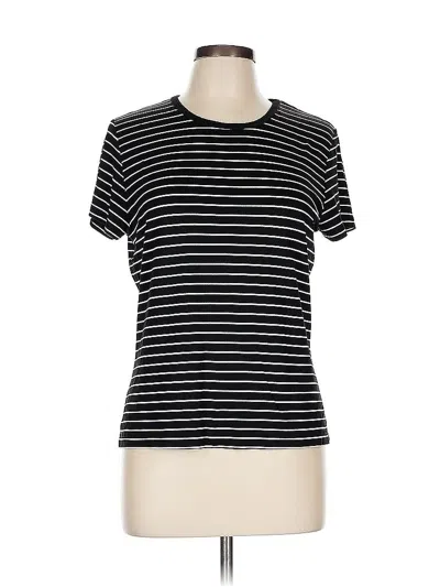 Pre-owned Karen Kane Short Sleeve T-shirt In Black