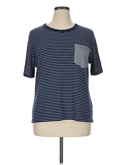 Pre-owned Karen Kane Short Sleeve T-shirt In Blue