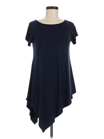 Pre-owned Karen Kane Short Sleeve T-shirt In Blue