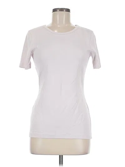 Pre-owned Karen Kane Short Sleeve T-shirt In Ivory