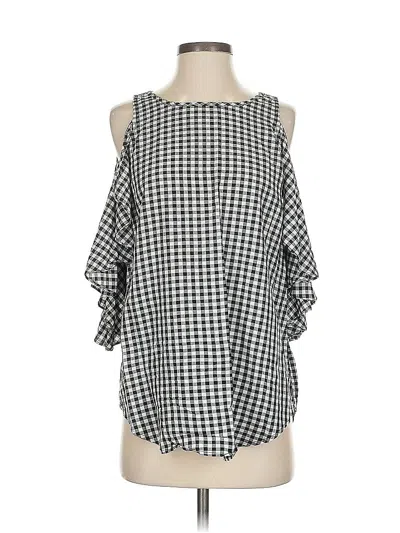 Pre-owned Karen Kane Sleeveless Blouse In Black