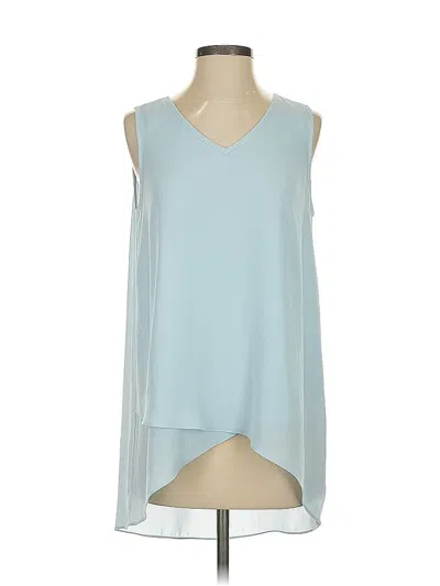 Pre-owned Karen Kane Sleeveless Blouse In Blue
