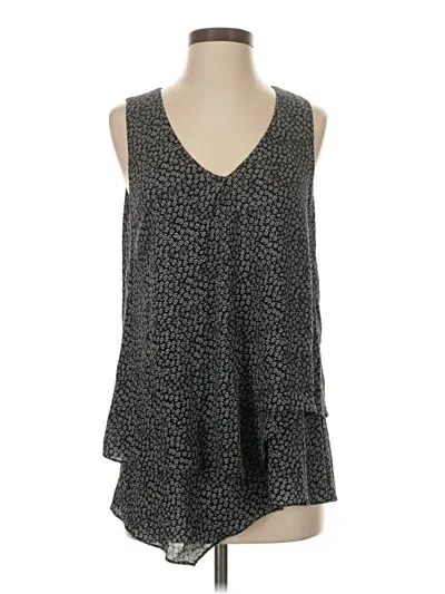 Pre-owned Karen Kane Sleeveless Blouse In Gray