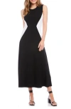 Karen Kane Womens Sleeveless Long Maxi Dress In Black W/white