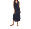 Karen Kane Sleeveless Midi Dress In Navy In Blue