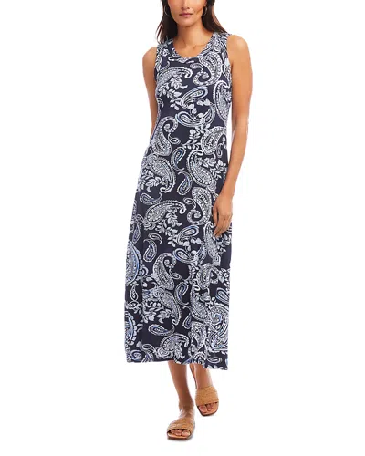Karen Kane Paisley Sleeveless Jersey Midi Dress