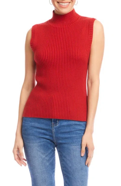 KAREN KANE KAREN KANE SLEEVELESS MOCK NECK SWEATER