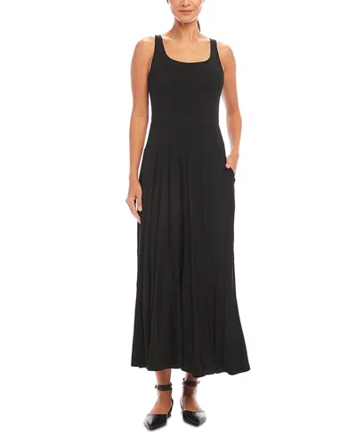 Karen Kane Sleeveless Square Neck Maxi Dress In Black