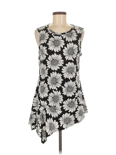 Pre-owned Karen Kane Sleeveless T-shirt In Black