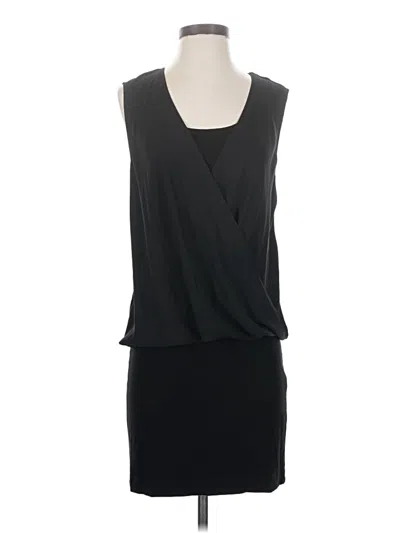 Pre-owned Karen Kane Sleeveless Top Black Plunge Neckline Tops