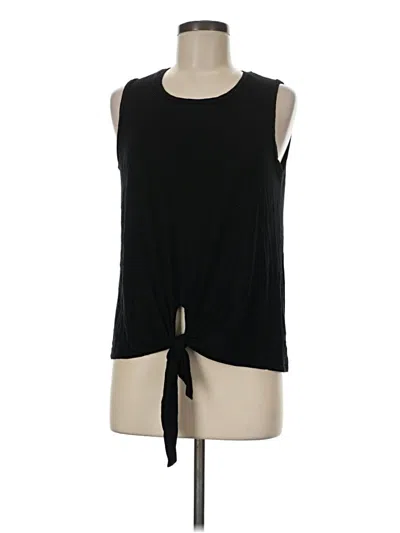 Pre-owned Karen Kane Sleeveless T-shirt In Black
