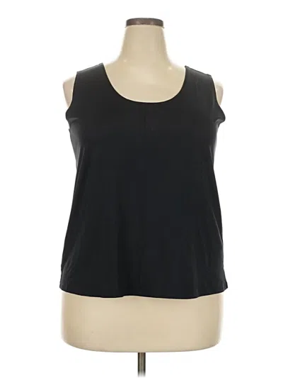 Pre-owned Karen Kane Sleeveless T-shirt In Black