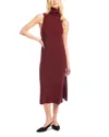Karen Kane Sleeveless Turtleneck Sweater Dress In Wine In Multi