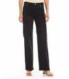 Karen Kane Slim Wide Leg Jean In Black