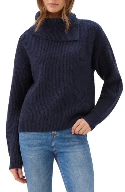 Karen Kane Split Neck Drop Sleeve Sweater In Animal Print
