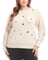 Karen Kane Star Embroidered Sweater In Neutral