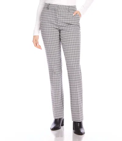 KAREN KANE STRAIGHT LEG TROUSERS IN PLAID