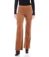 Karen Kane Presley Faux Suede Bootcut Pants In Green