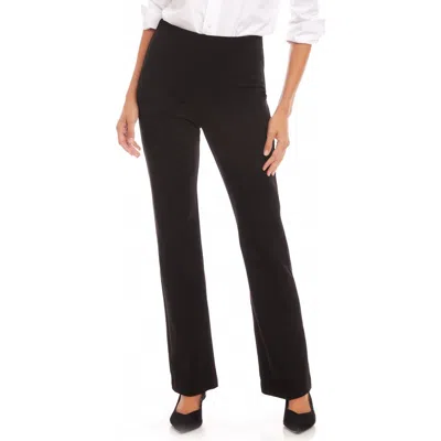 Karen Kane Stretch Twill Bootcut Pants In Black