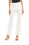 Karen Kane Stretch Twill Bootcut Pants In Off White