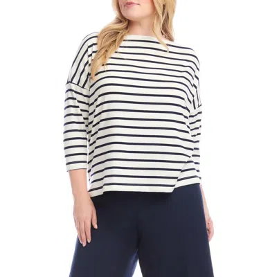 KAREN KANE KAREN KANE STRIPE BOAT NECK TOP