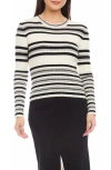 Karen Kane Tried Ribbed Sweater In Stripe In Stripe