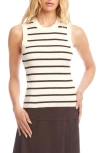 Karen Kane Stripe Rib Sweater Tank In Multi
