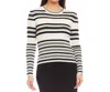 Karen Kane Tried Ribbed Sweater In Stripe