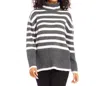 Karen Kane Stripe Turtleneck Sweater