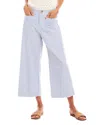 Karen Kane Stripe Crop Wide Leg Pants In Multi