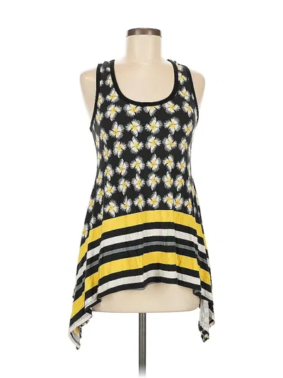 Pre-owned Karen Kane Tank Top Black Square Neckline Tops