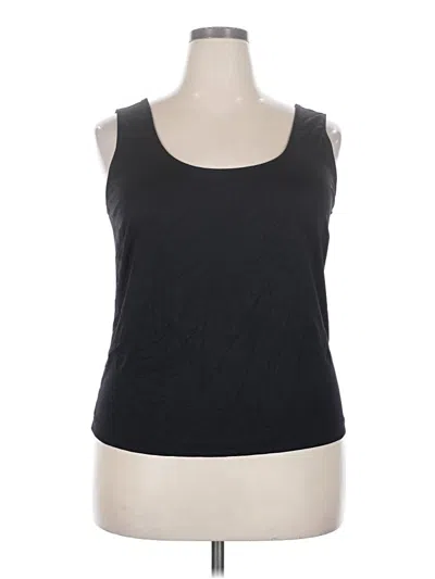 Pre-owned Karen Kane Tank Top Black Square Neckline Tops