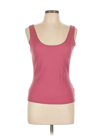Pre-owned Karen Kane Tank Top Pink Strapless Neckline Tops