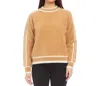 Karen Kane Textured Sweater In Camel