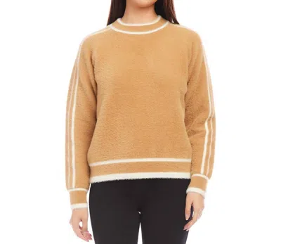 Karen Kane Textured Sweater In Camel