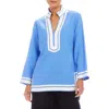 Karen Kane The St. Tropez Linen Blend Tunic Top