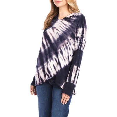 KAREN KANE KAREN KANE TIE DYE ASYMMETRIC HEM HOODIE