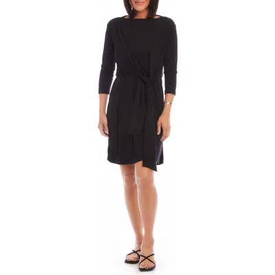 KAREN KANE KAREN KANE TIE WAIST JERSEY DRESS