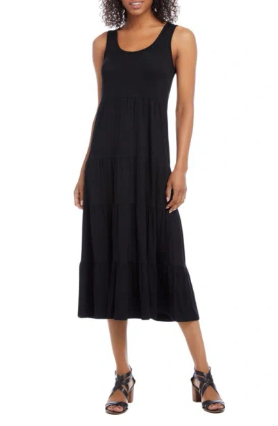 Karen Kane Tiered Maxi Dress In Black