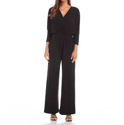 Karen Kane Travel Jersey Jumpsuit In Black