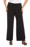 Karen Kane Travel Jersey Wide Leg Pants In Black